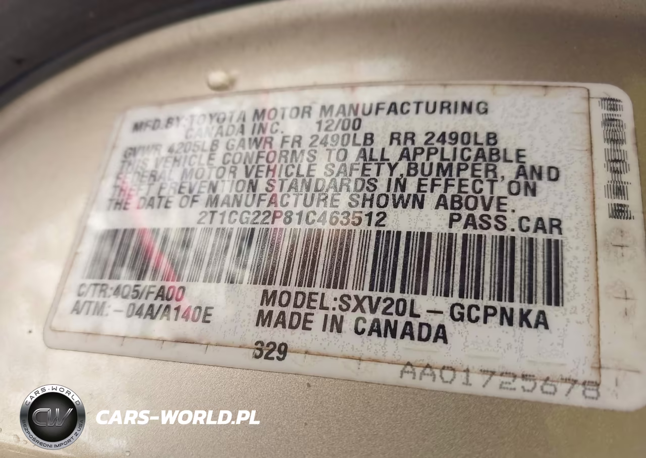 2001 Toyota Camry Solara Se VIN:2T1CG22P81C463512 - 9