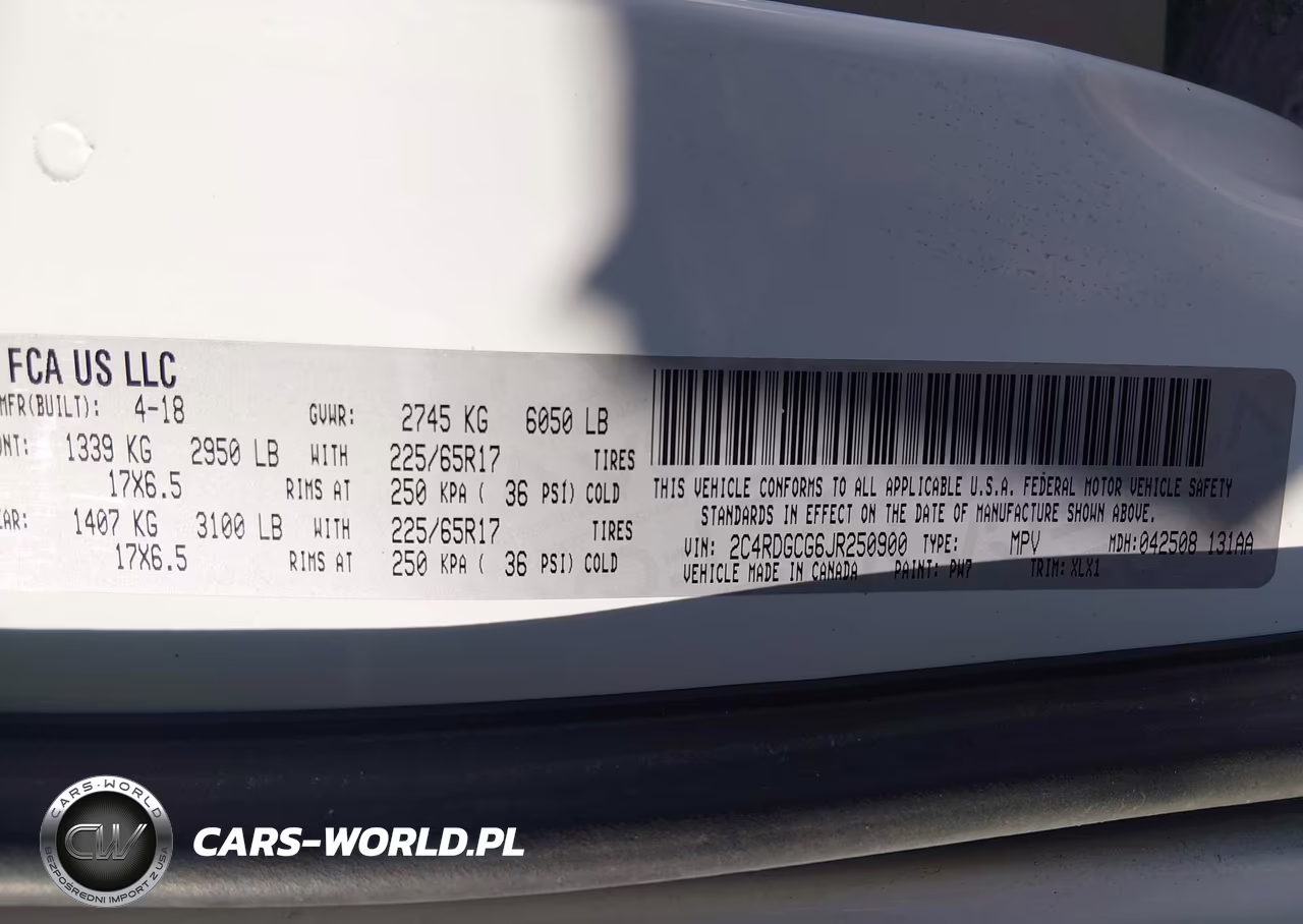2018 Dodge Grand Caravan Sxt VIN:2C4RDGCG6JR250900 - 9
