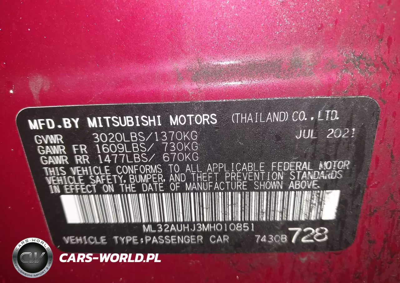 2021 Mitsubishi Mirage Carbonite Edition-Es-Le VIN:ML32AUHJ3MH010851 - 9