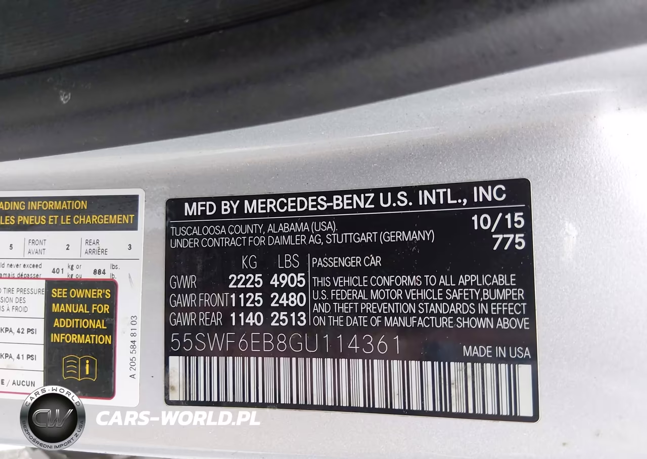 2016 Mercedes-Benz C 450 Amg 4Matic VIN:55SWF6EB8GU114361 - 9