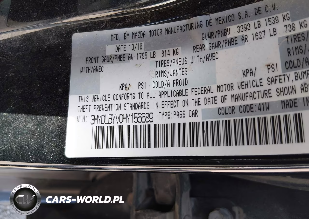 2017 Toyota Yaris Ia VIN:3MYDLBYV0HY156689 - 9