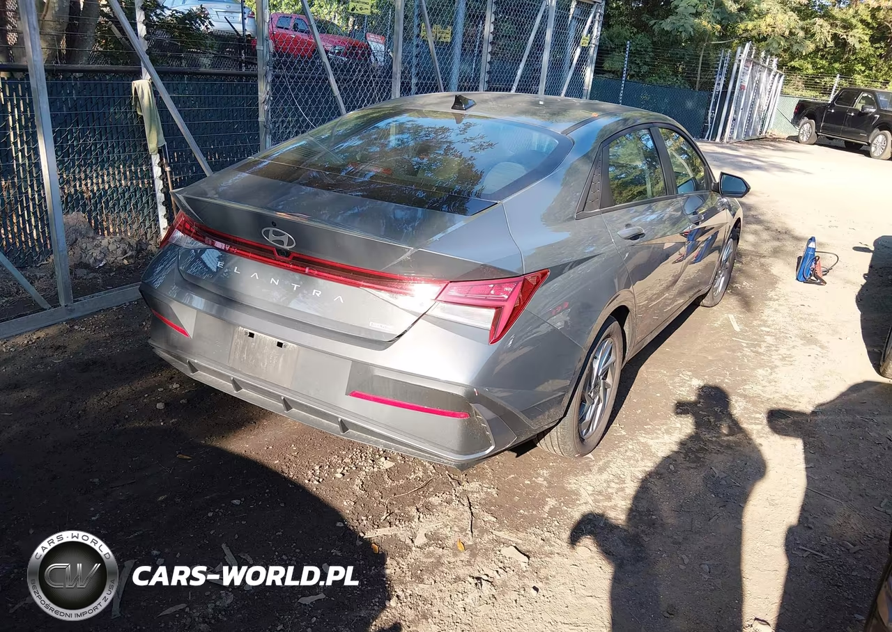 2025 Hyundai Elantra Hybrid Blue VIN:KMHLM4DJ3SU168833 - 4