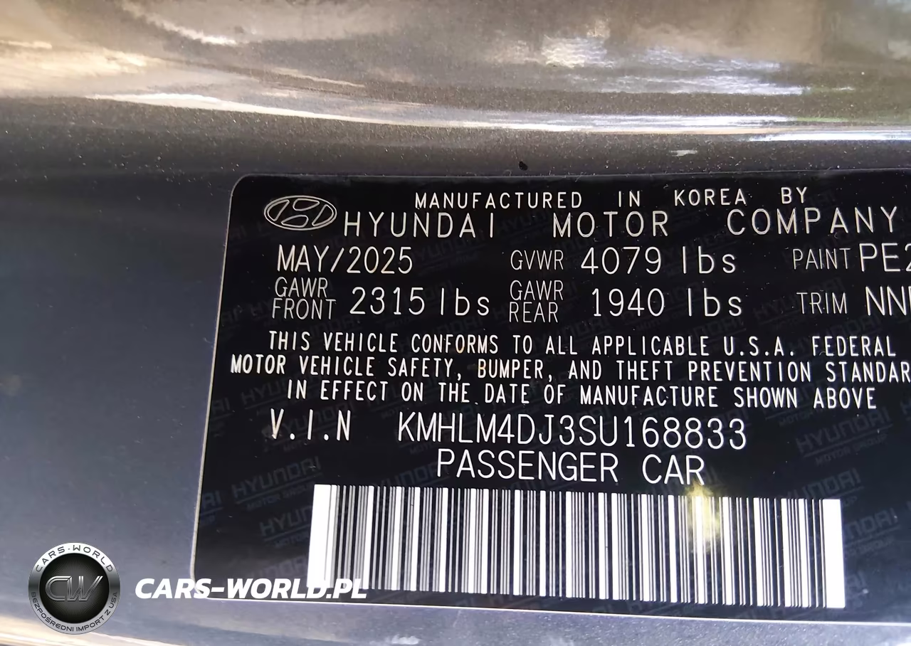 2025 Hyundai Elantra Hybrid Blue VIN:KMHLM4DJ3SU168833 - 9
