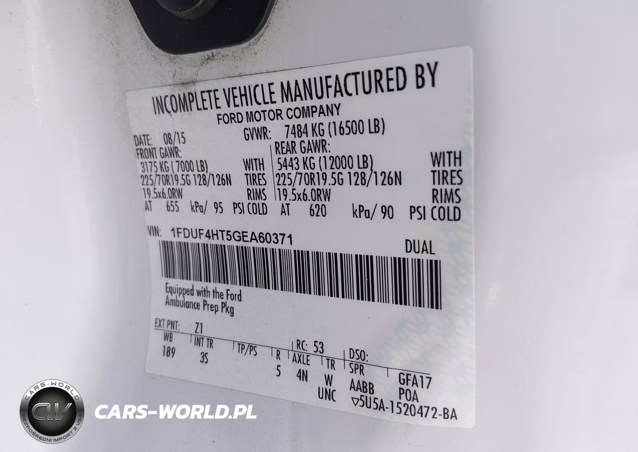 2016 Ford F-450 Chassis Xl-Xlt VIN:1FDUF4HT5GEA60371 - 9