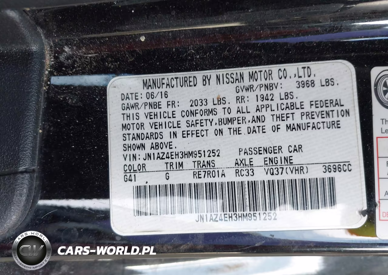 2017 Nissan 370Z VIN:JN1AZ4EH3HM951252 - 9
