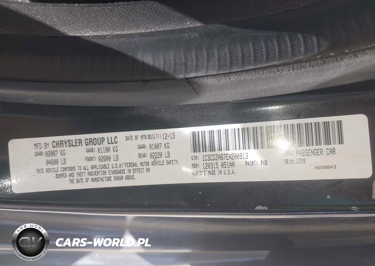 2014 Dodge Avenger Se VIN:1C3CDZAB7EN200913 - 9