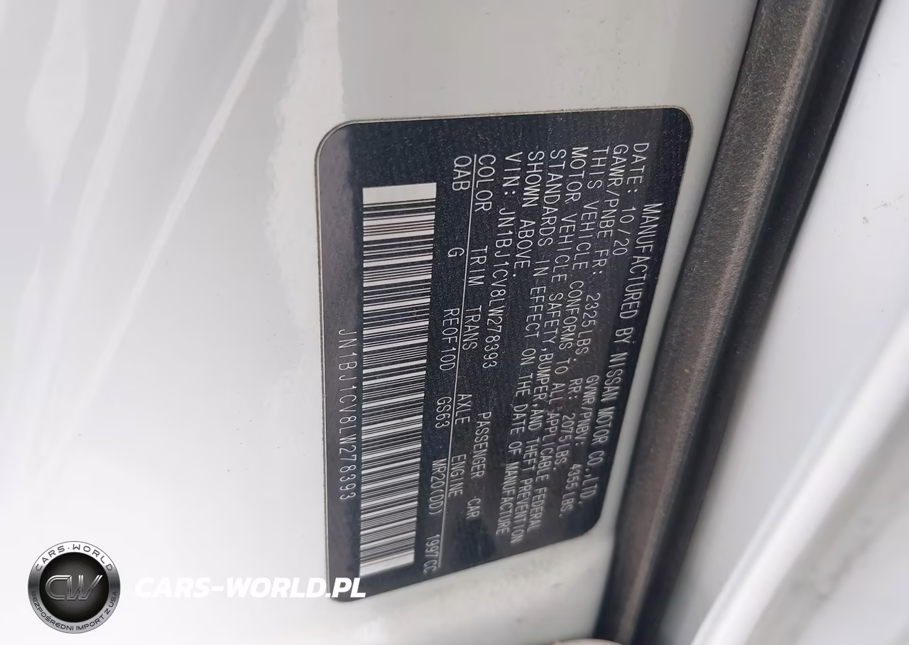 2020 Nissan Rogue Sport Sl Fwd Xtronic Cvt VIN:JN1BJ1CV8LW278393 - 9