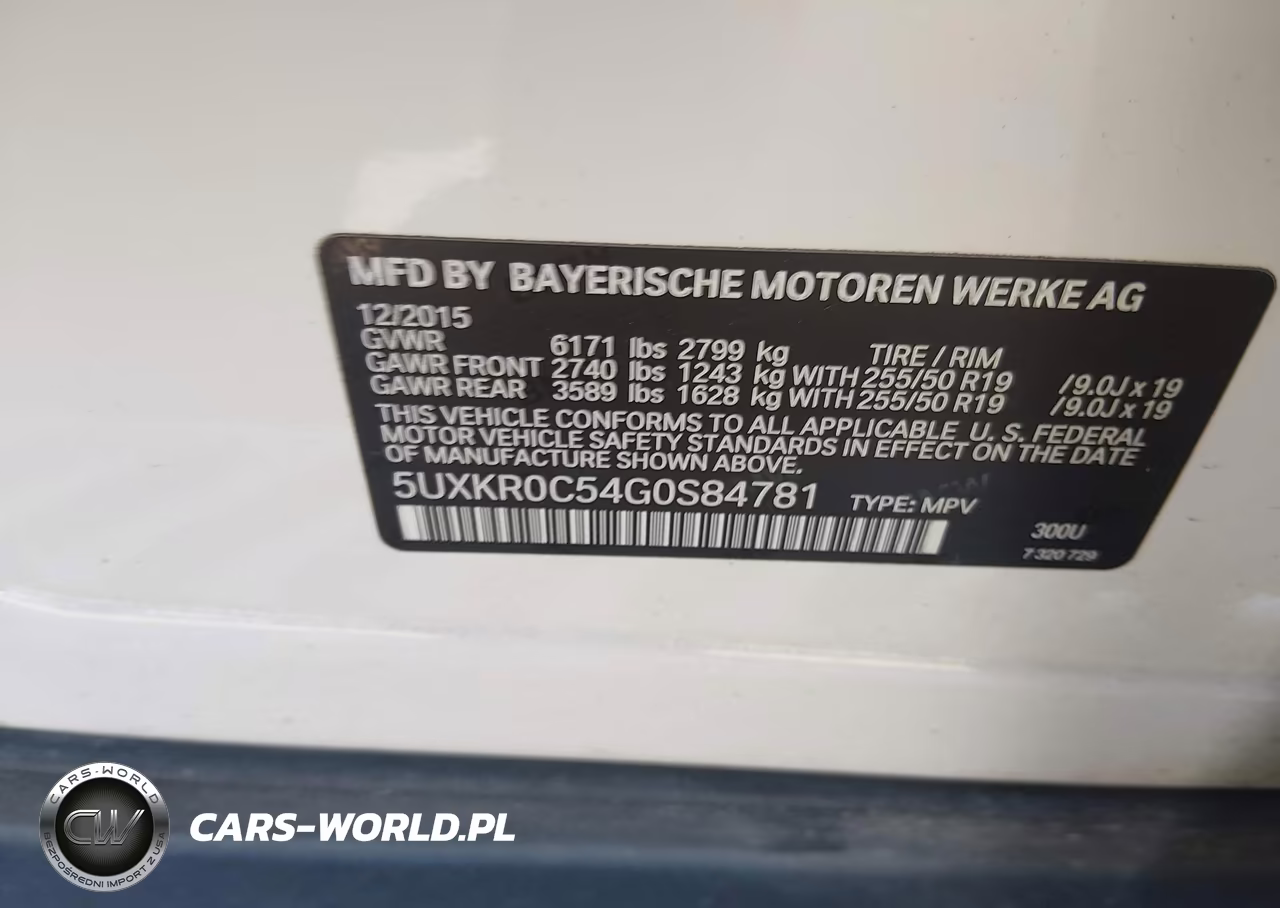 2016 BMW X5 xDrive35I VIN:5UXKR0C54G0S84781 - 9