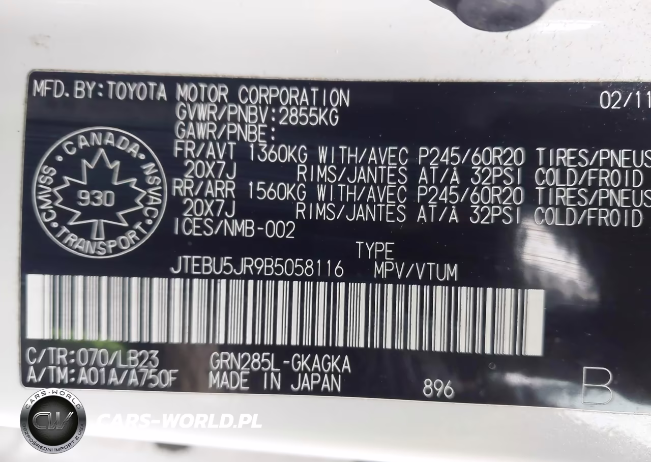 2011 Toyota 4Runner Sr5 V6 VIN:JTEBU5JR9B5058116 - 9