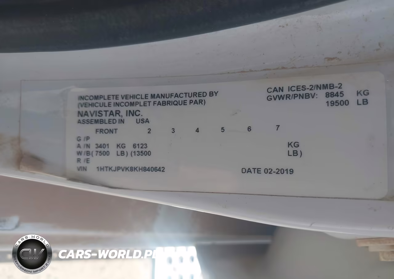 2019 Chevrolet Silverado 6500Hd 1Wt VIN:1HTKJPVK8KH840642 - 9