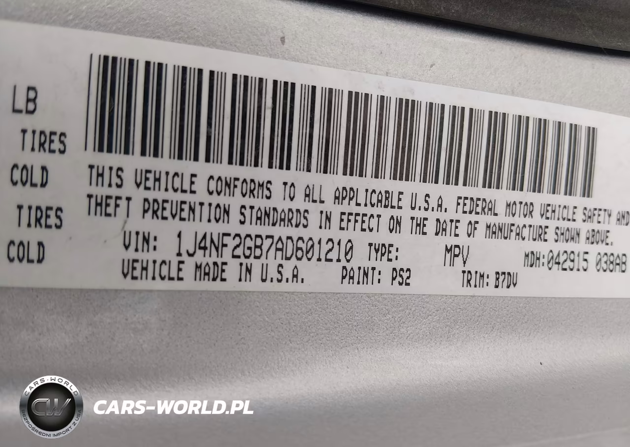 2010 Jeep Patriot Sport VIN:1J4NF2GB7AD601210 - 9