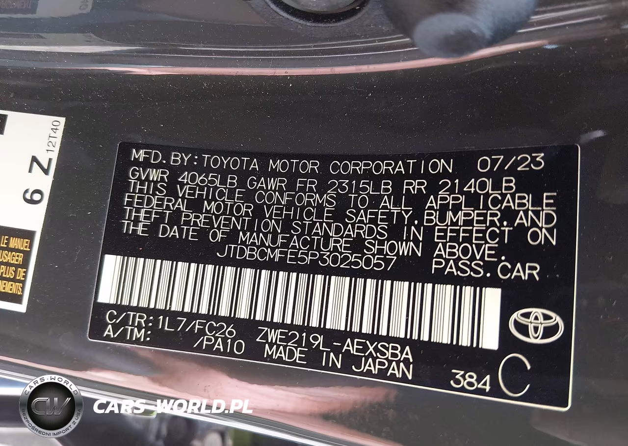 2023 Toyota Corolla Hybrid Se Infrared VIN:JTDBCMFE5P3025057 - 9