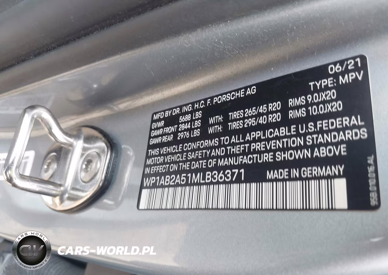 2021 Porsche Macan S VIN:WP1AB2A51MLB36371 - 9