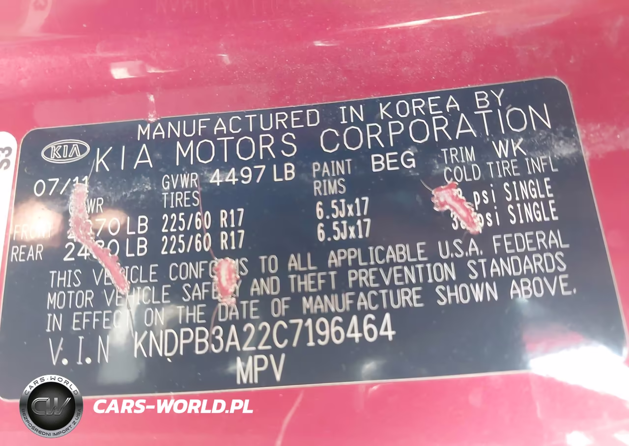 2012 Kia Sportage Lx VIN:KNDPB3A22C7196464 - 9