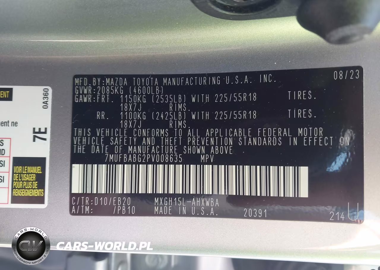 2023 Toyota Corolla Cross Hybrid Xse VIN:7MUFBABG2PV008635 - 9