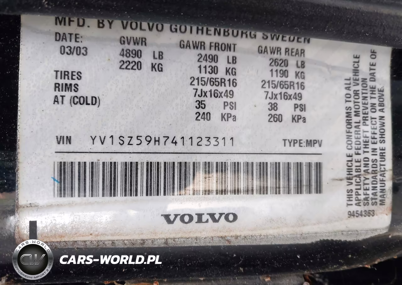2004 Volvo Xc70 2.5T VIN:YV1SZ59H741123311 - 9