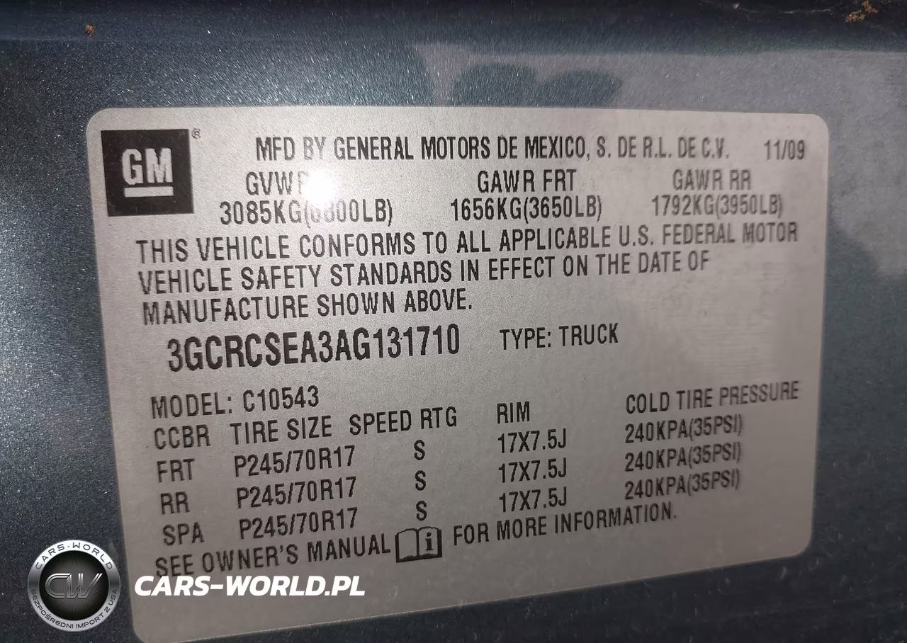 2010 Chevrolet Silverado 1500 Lt VIN:3GCRCSEA3AG131710 - 9