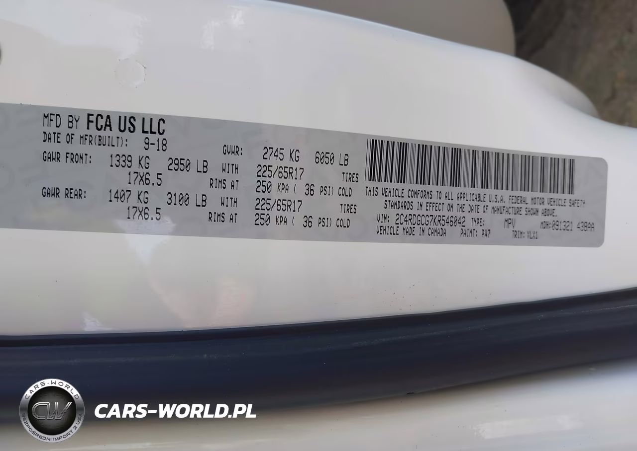 2019 Dodge Grand Caravan Sxt VIN:2C4RDGCG7KR546042 - 9