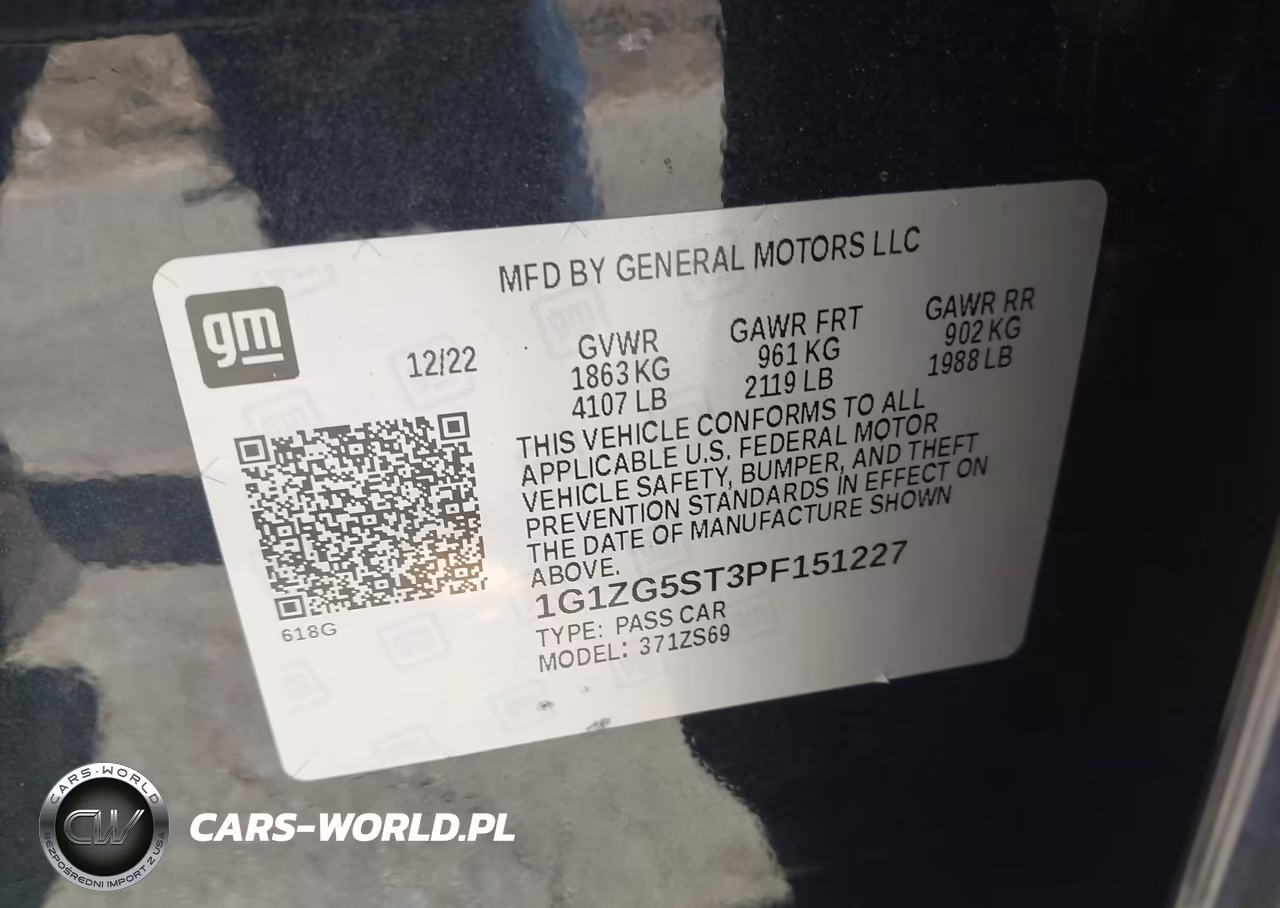 2023 Chevrolet Malibu Fwd Rs VIN:1G1ZG5ST3PF151227 - 9