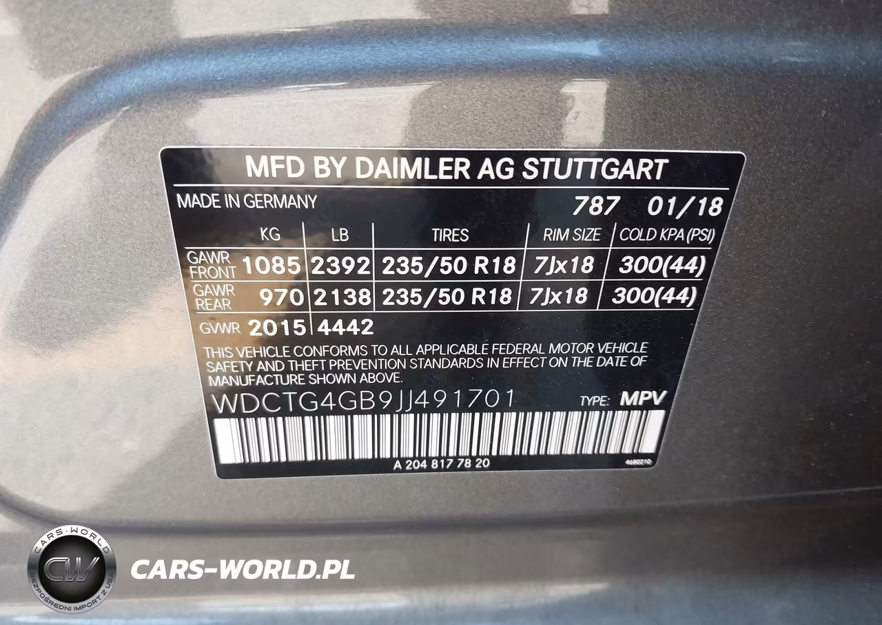 2018 Mercedes-Benz Gla 250 4Matic VIN:WDCTG4GB9JJ491701 - 9