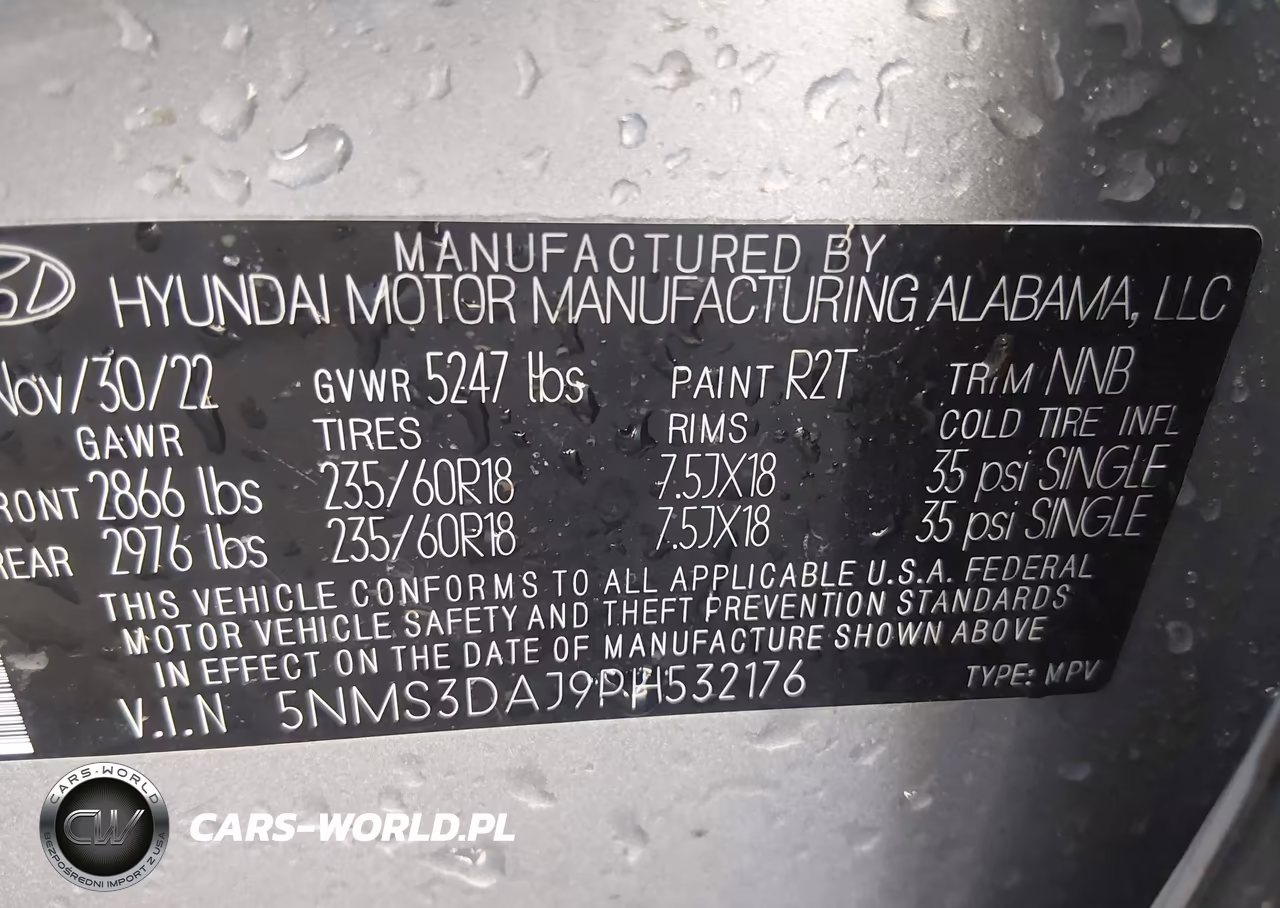 2023 Hyundai Santa Fe Sel VIN:5NMS3DAJ9PH532176 - 9