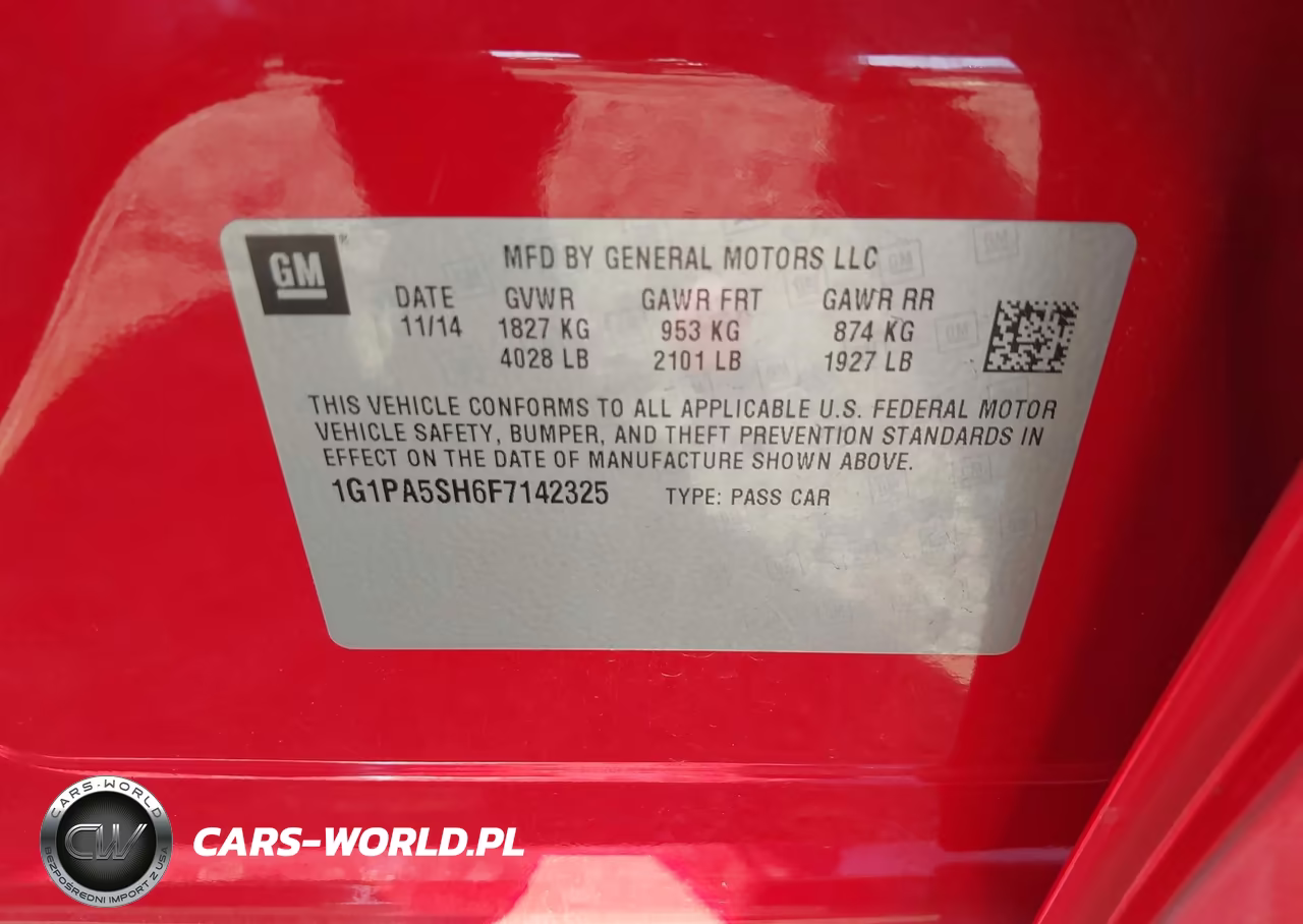2015 Chevrolet Cruze Ls Auto VIN:1G1PA5SH6F7142325 - 9