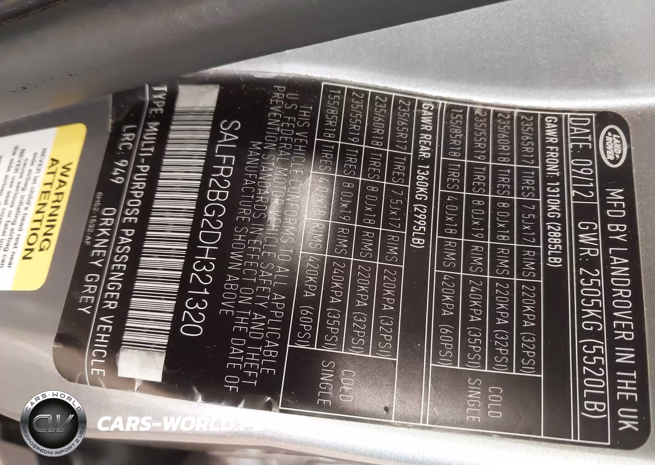 2013 Land Rover Lr2 VIN:SALFR2BG2DH321320 - 9