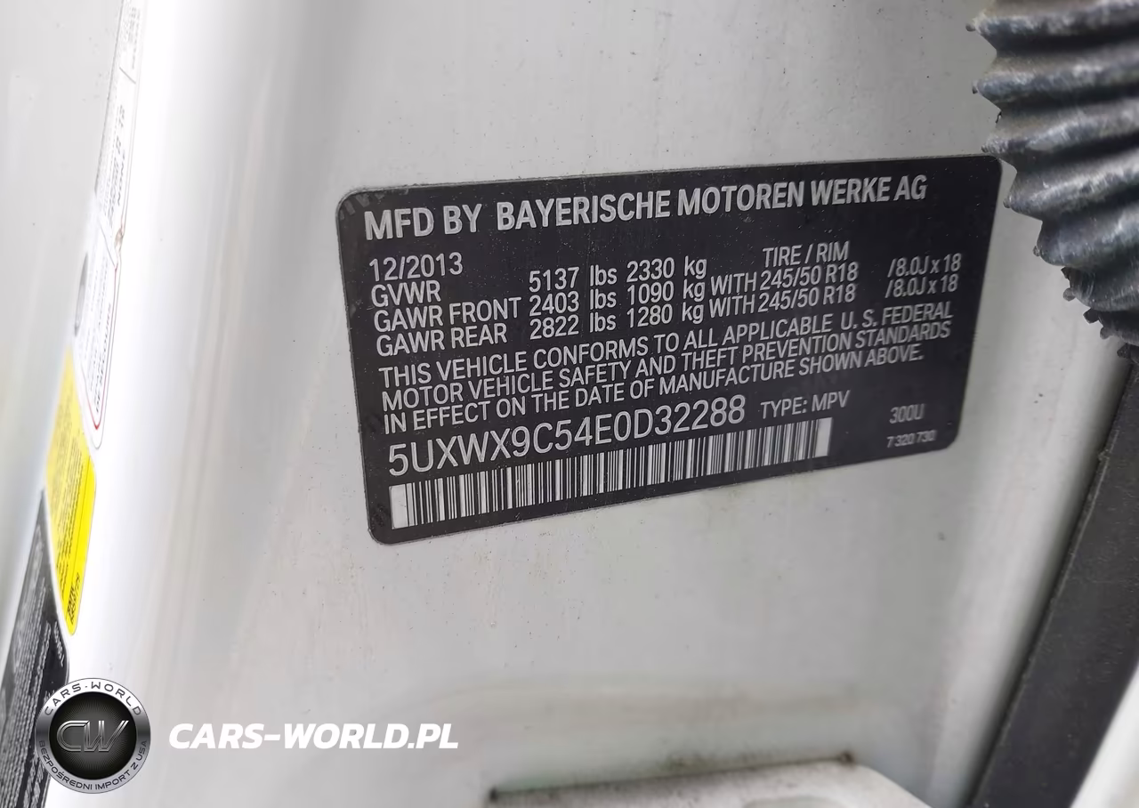2014 BMW X3 xDrive28I VIN:5UXWX9C54E0D32288 - 9