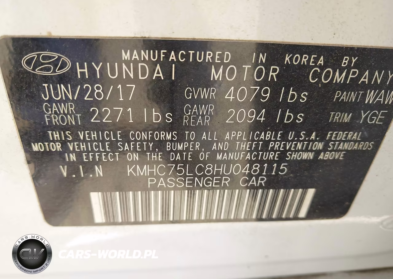 2017 Hyundai Ioniq Hybrid Sel VIN:KMHC75LC8HU048115 - 9