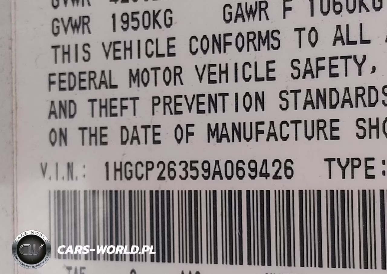 2009 Honda Accord 2.4 Lx VIN:1HGCP26359A069426 - 9
