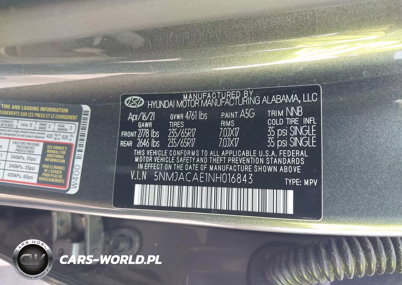2022 Hyundai Tucson Se VIN:5NMJACAE1NH016843 - 9