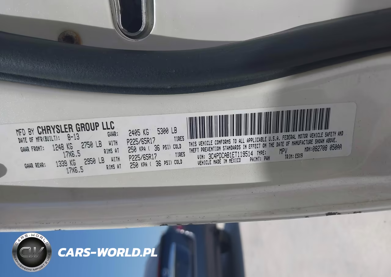 2014 Dodge Journey Se VIN:3C4PDCAB1ET119514 - 9