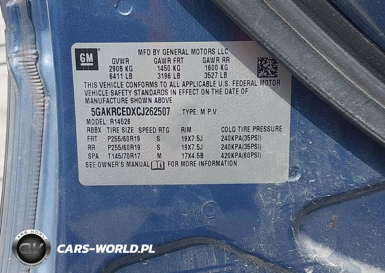2012 Buick Enclave Leather VIN:5GAKRCEDXCJ262507 - 17