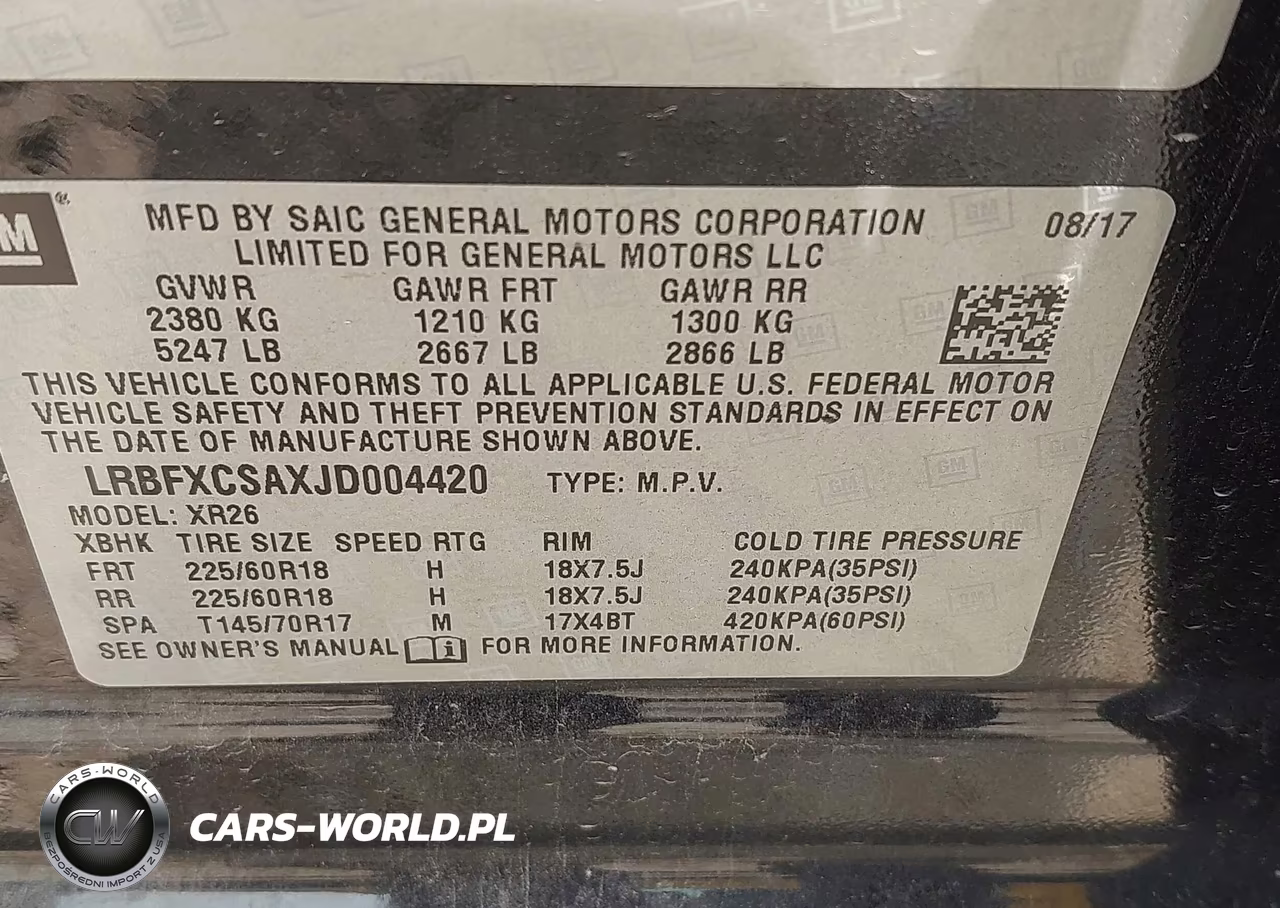 2018 Buick Envision Preferred VIN:LRBFXCSAXJD004420 - 9