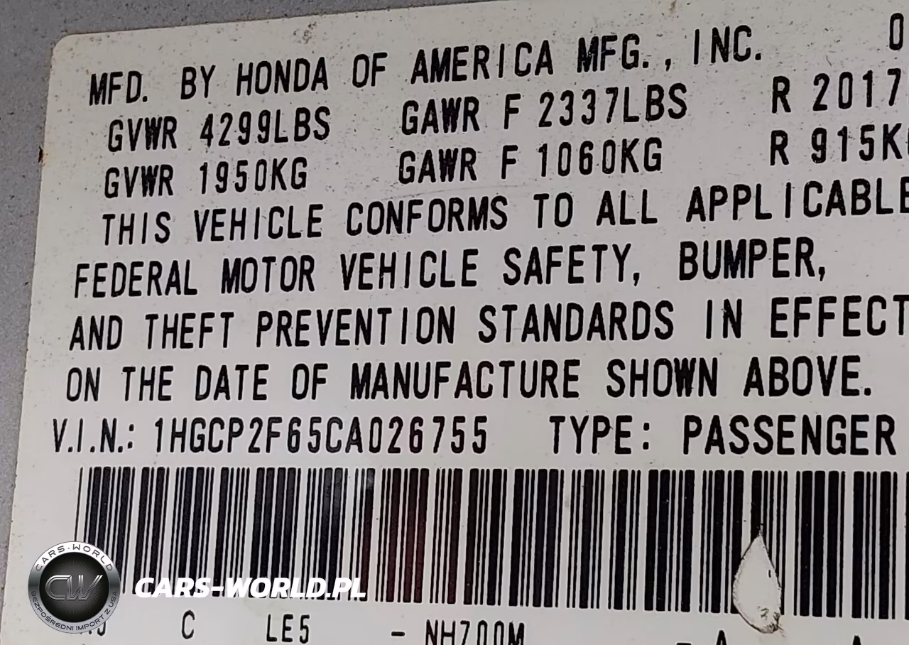 2012 Honda Accord 2.4 Se VIN:1HGCP2F65CA026755 - 9