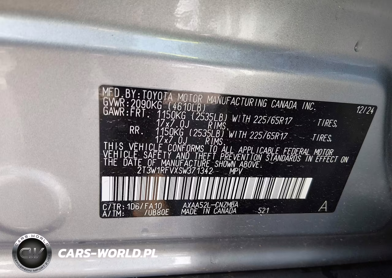 2025 Toyota Rav4 Xle VIN:2T3W1RFVXSW371342 - 9
