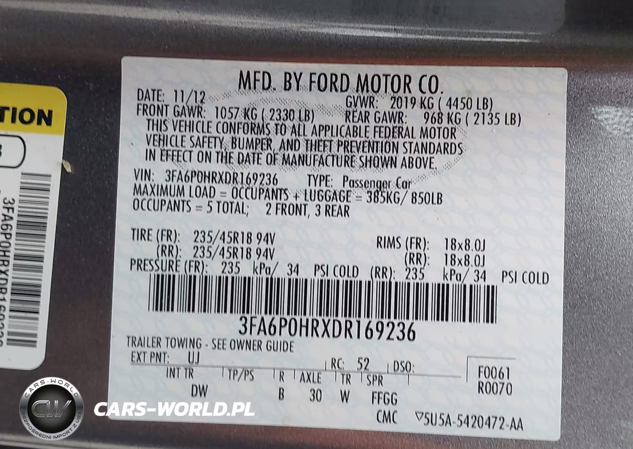 2013 Ford Fusion Se VIN:3FA6P0HRXDR169236 - 9