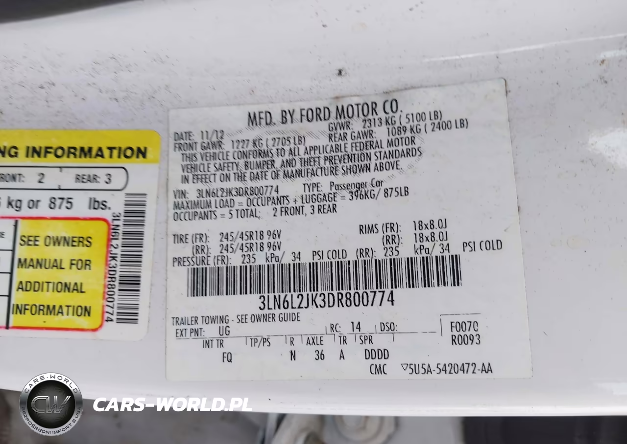 2013 Lincoln Mkz VIN:3LN6L2JK3DR800774 - 9