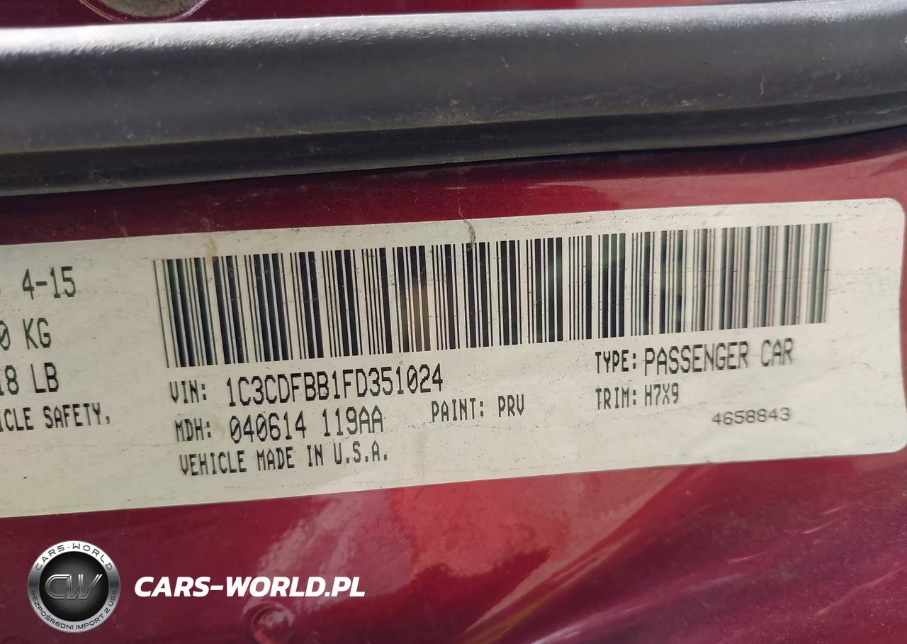 2015 Dodge Dart Sxt VIN:1C3CDFBB1FD351024 - 9