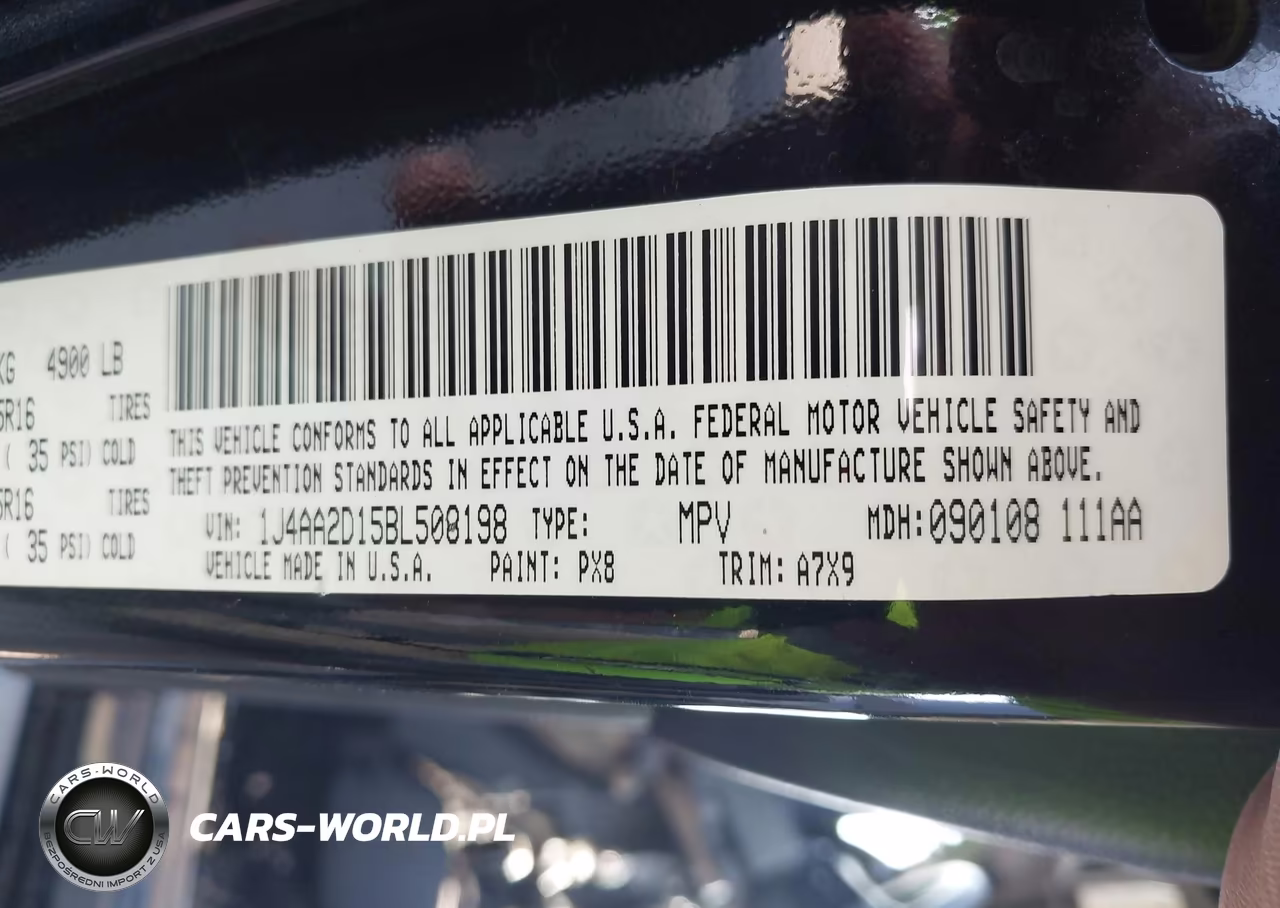 2011 Jeep Wrangler Sport VIN:1J4AA2D15BL508198 - 9
