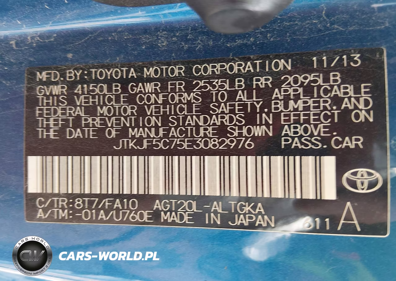 2014 Scion Tc VIN:JTKJF5C75E3082976 - 9