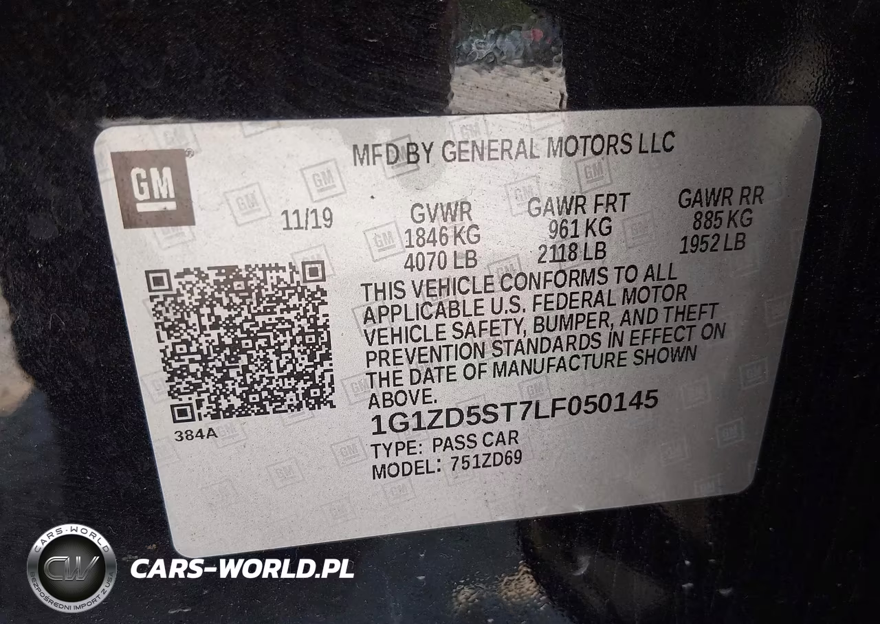 2020 Chevrolet Malibu Fwd Lt VIN:1G1ZD5ST7LF050145 - 9