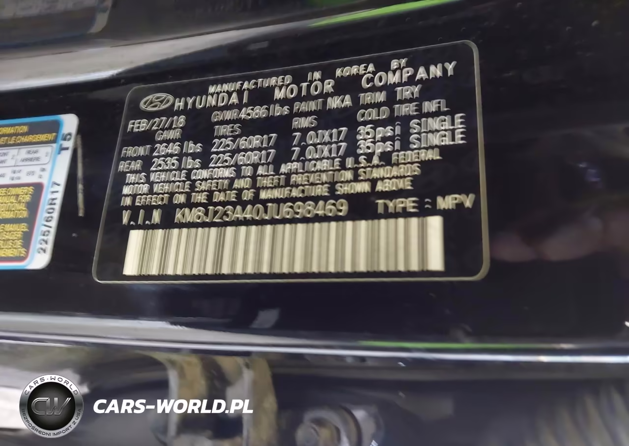 2018 Hyundai Tucson Se VIN:KM8J23A40JU698469 - 9