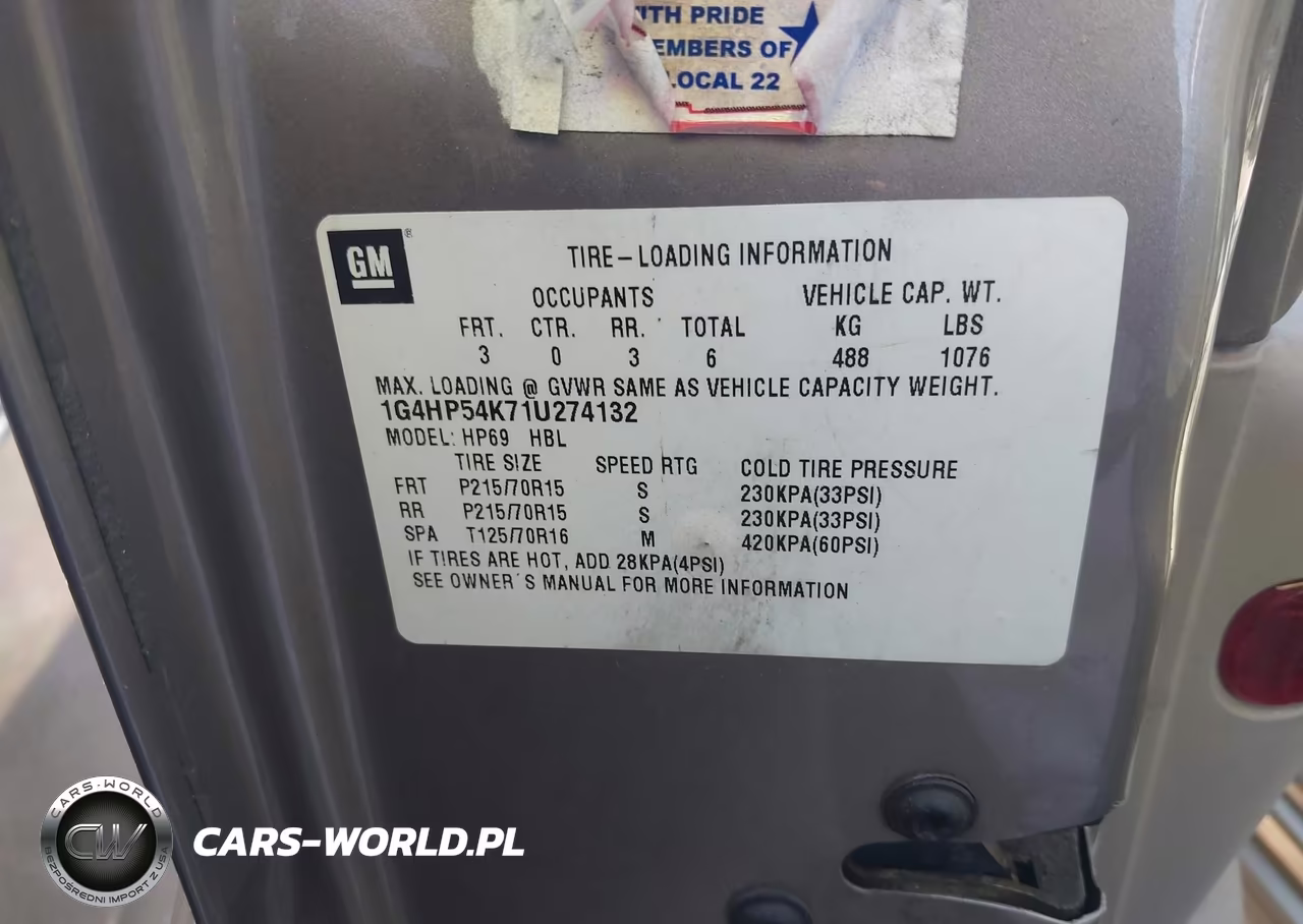2001 Buick Lesabre Custom VIN:1G4HP54K71U274132 - 9