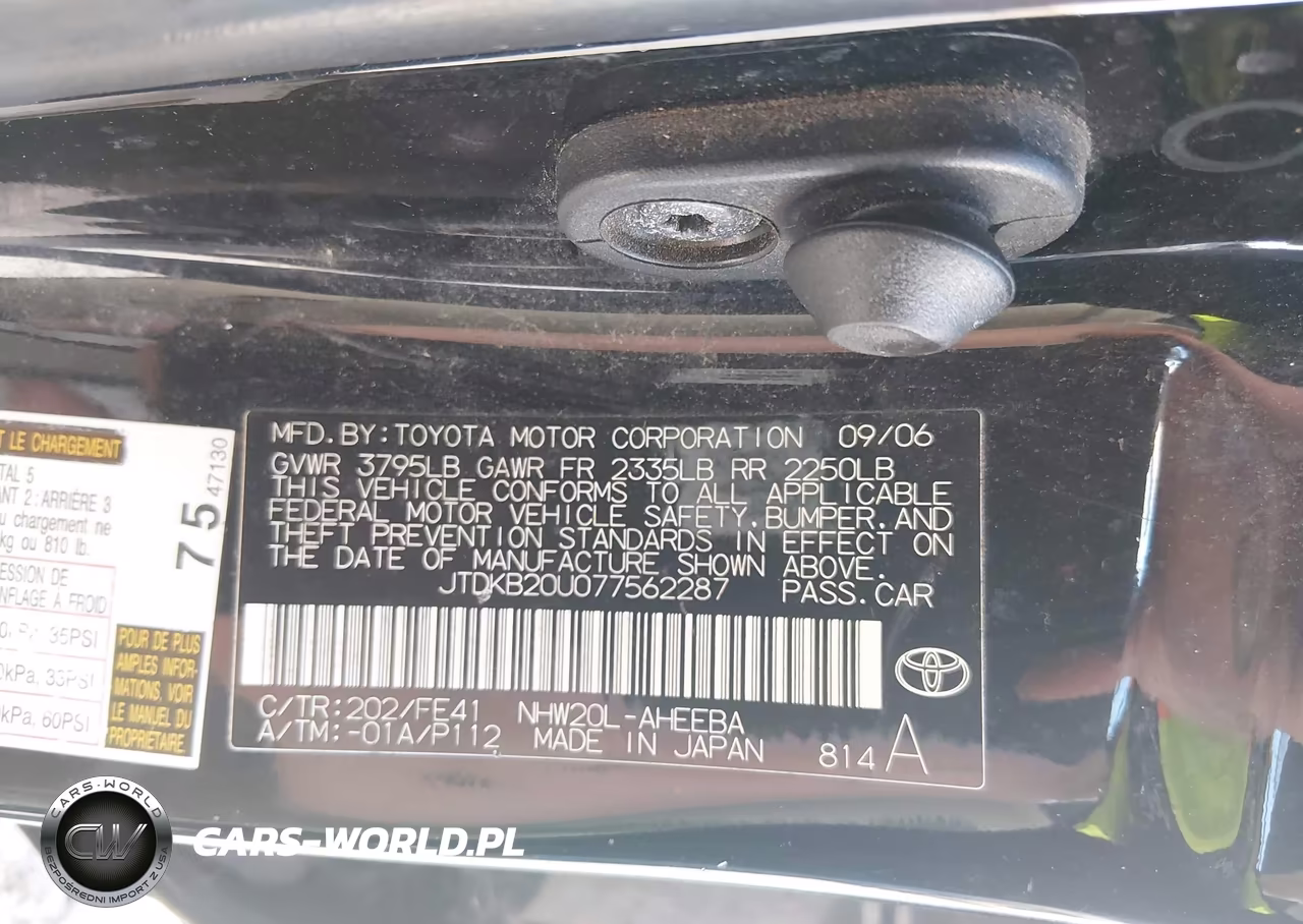 2007 Toyota Prius VIN:JTDKB20U077562287 - 9