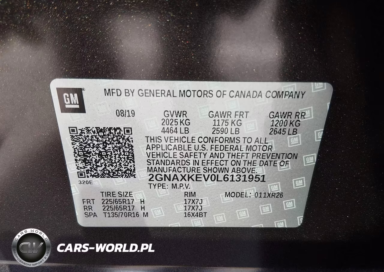 2020 Chevrolet Equinox Fwd Lt 1.5L Turbo VIN:2GNAXKEV0L6131951 - 9