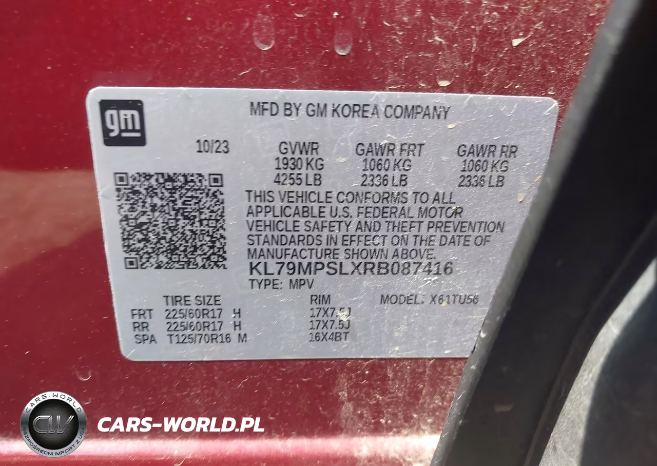 2024 Chevrolet Trailblazer Fwd Lt VIN:KL79MPSLXRB087416 - 9