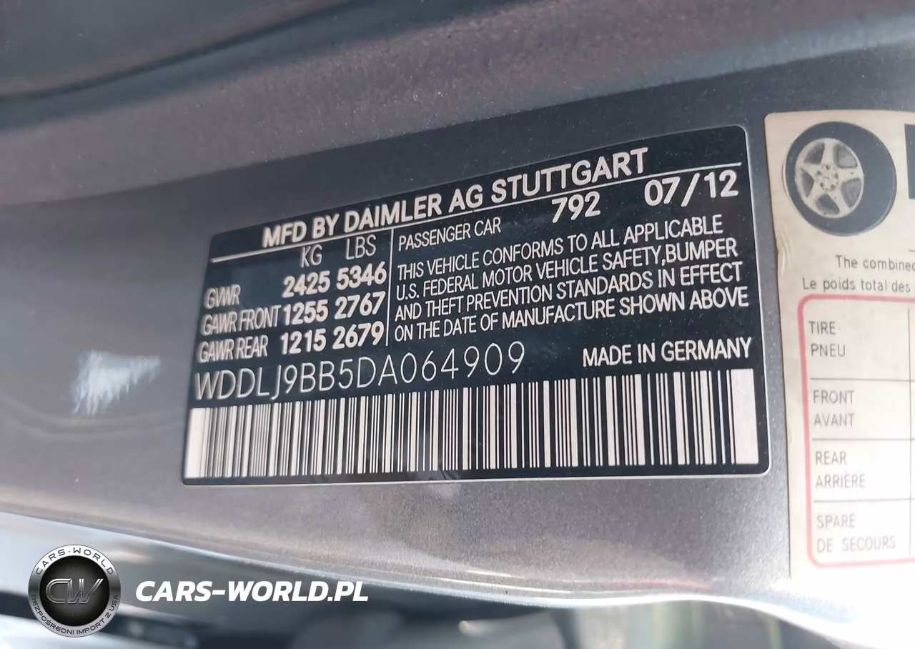 2013 Mercedes-Benz Cls 550 4Matic VIN:WDDLJ9BB5DA064909 - 9