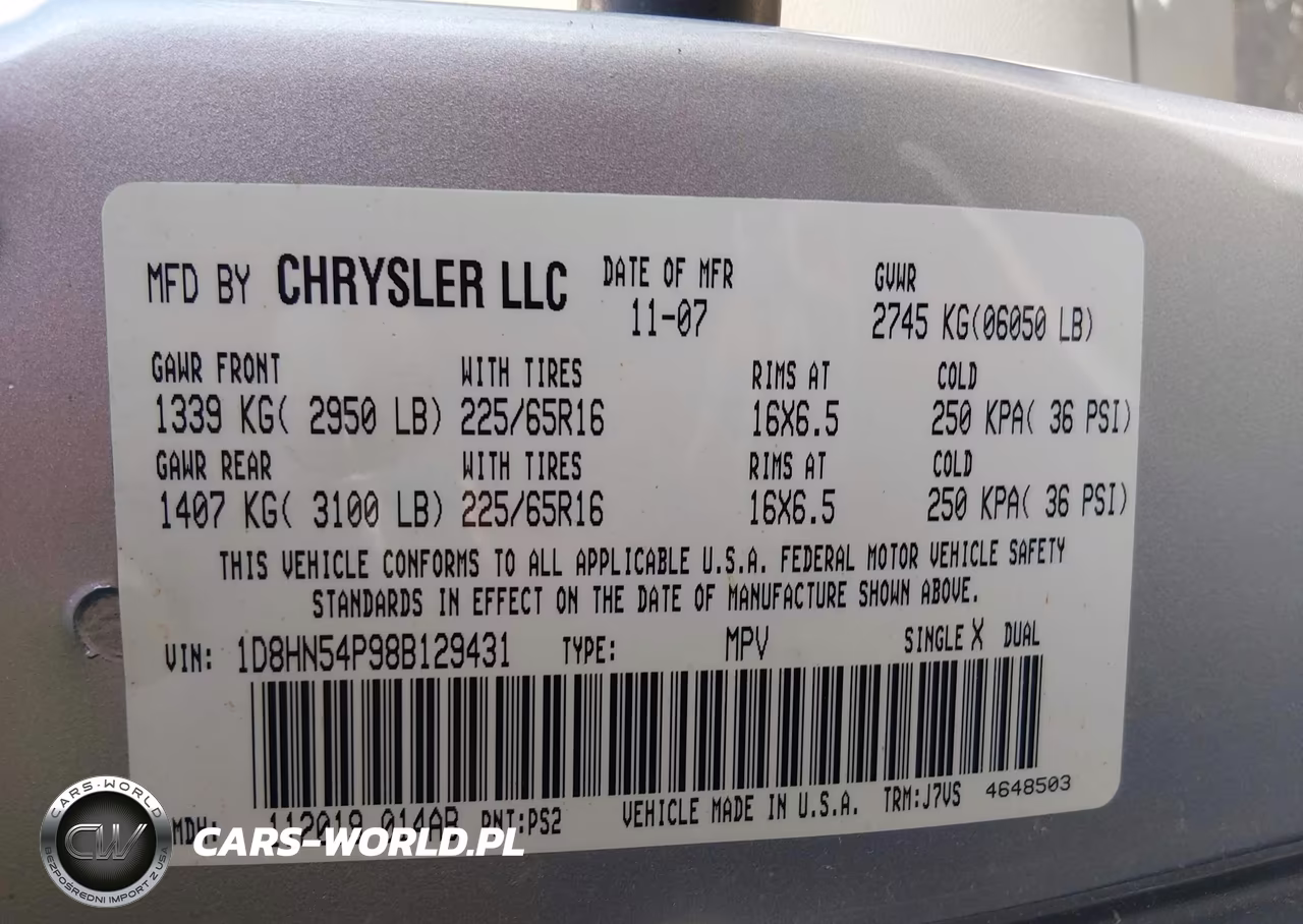 2008 Dodge Grand Caravan Sxt VIN:1D8HN54P98B129431 - 9