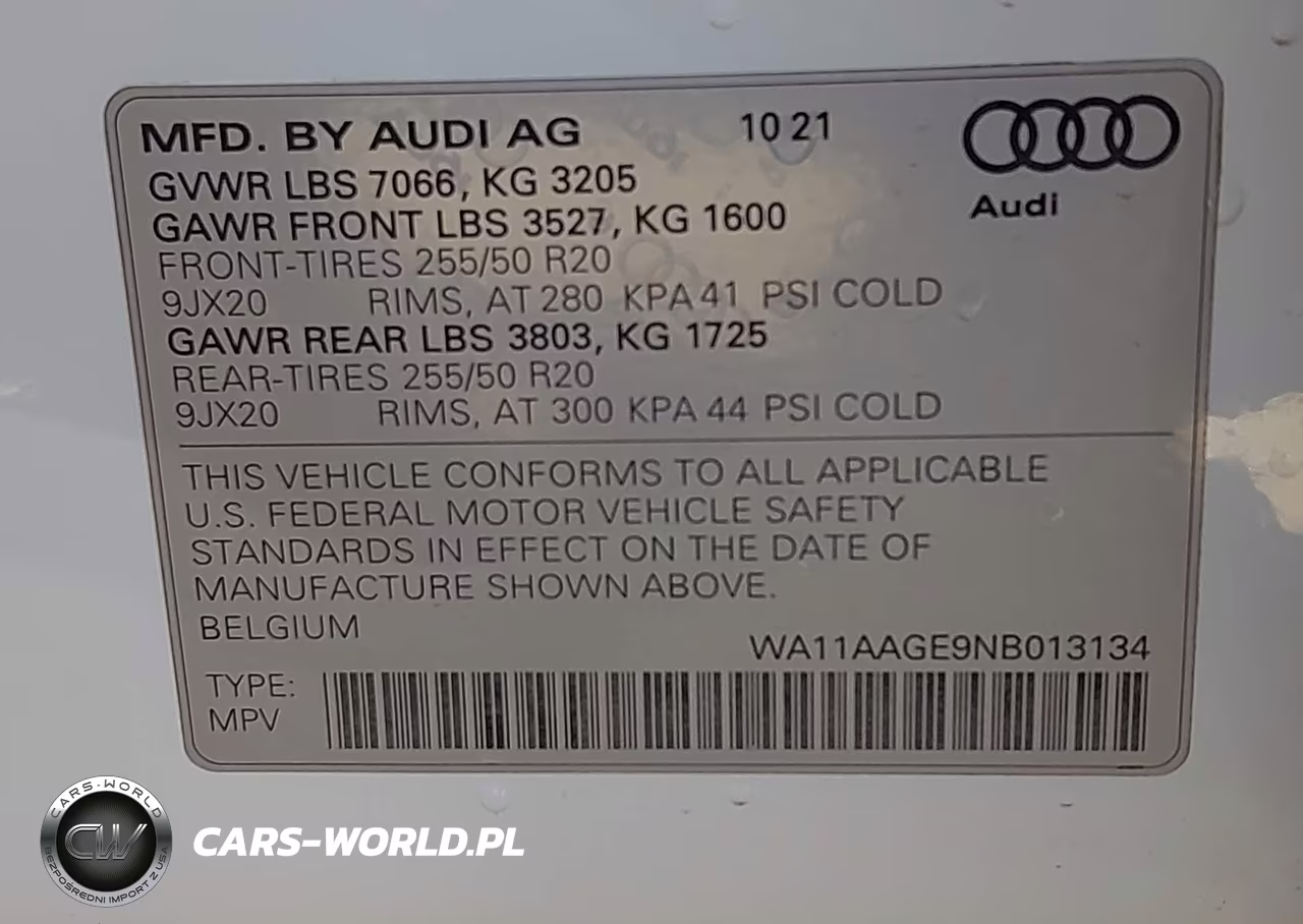 2022 Audi E-Tron Sportback Premium S Line Quattro VIN:WA11AAGE9NB013134 - 9